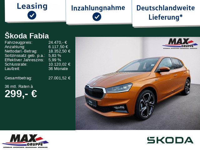 Fabia 1.0 TSI Drive CARPLAY*LED*KAMERA*AHK*ACC
