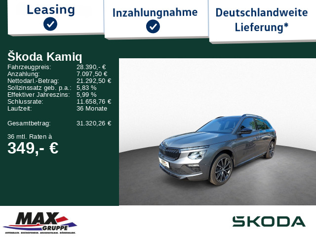 Kamiq Monte Carlo 1.0TSI 85kW MATRIXLED*PANO*KAM