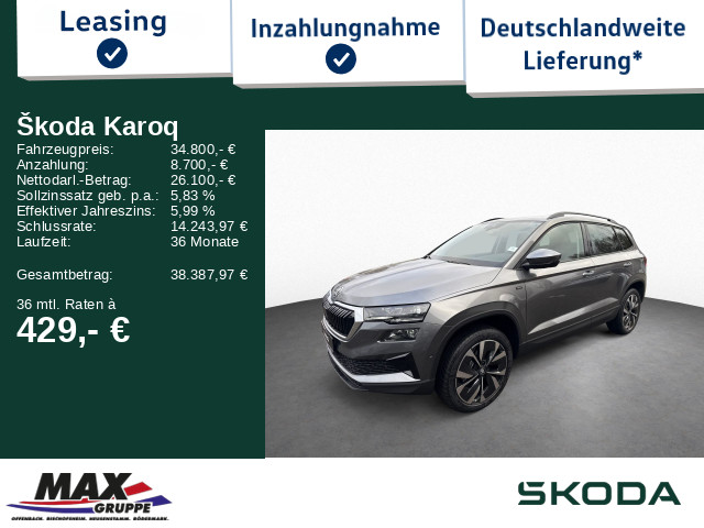 Karoq Tour 1.5 TSI 110kW 360&deg;*PANO*AHK*NAVI*LED
