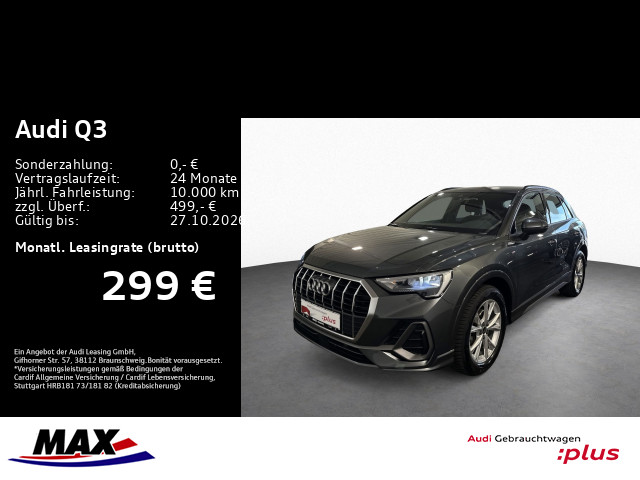 Q3 35 TDI S LINE LED+NAVI+KAMERA+ALU+SHZ+PDC