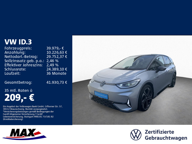 ID.3 GTX IQ.LIGHT+NAVI+PANO+ACC+AR HUD+KAMERA+