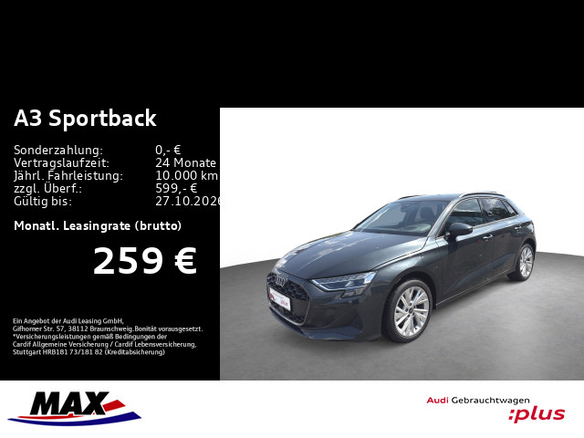 A3 Sportback 40 TFSI e LED+KAMERA+HUD+SONOS AUDIO