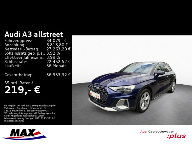 A3 allstreet 40 TFSI e SONOS+KAMERA+HUD+AHK+LED