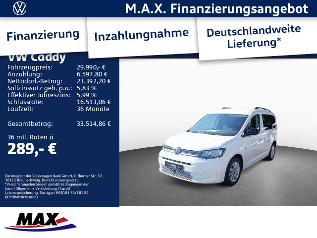 Caddy Life*90 KW*TDI*DSG*Standh*App*Navi*SHZ*AC*Keyl*