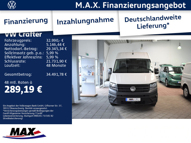 Crafter 35 Kasten HD LR 2.0 TDI 103 kW KLIMA PDC