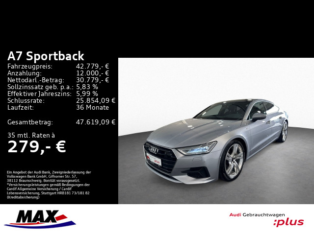 A7 Sportback 55 TFSI QUAT S LINE LED+PANO+LEDER+