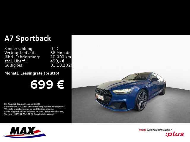 A7 Sportback 45 TDI QUAT S LINE MATRIX+PANO+KAM+AHK