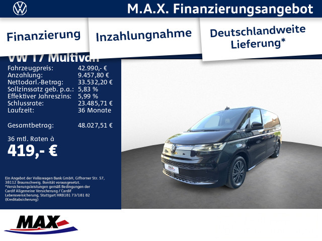 Multivan Style LÜ 2.0 TSI 150 kW DSG*Leder*Matrix*Kame...