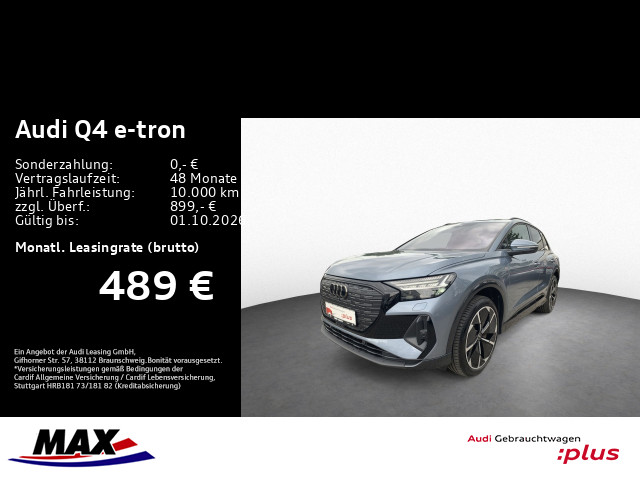 Q4 e-tron 45 QU S LINE PANO+AUG HUD+AHK+360°