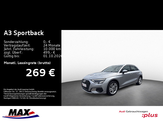 A3 Sportback 40 TFSI e LED+KAMERA+PDC+VCP+SMARTPHONE INTERFACE