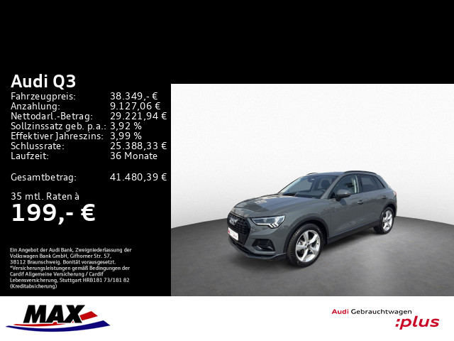 Q3 35 TDI ADVANCED LED+KAMERA+AHK+VCP+STHZ+PDC+