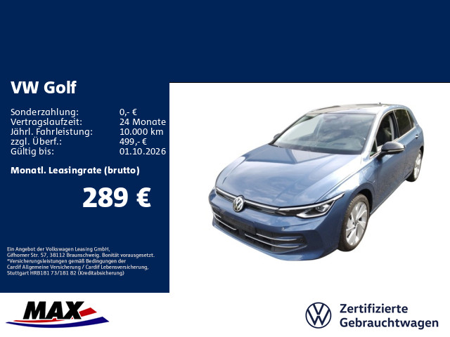 Golf VIII 1.5 TSI eHYBRID LIFE ENERGY LED+PANO+KAM+AHK