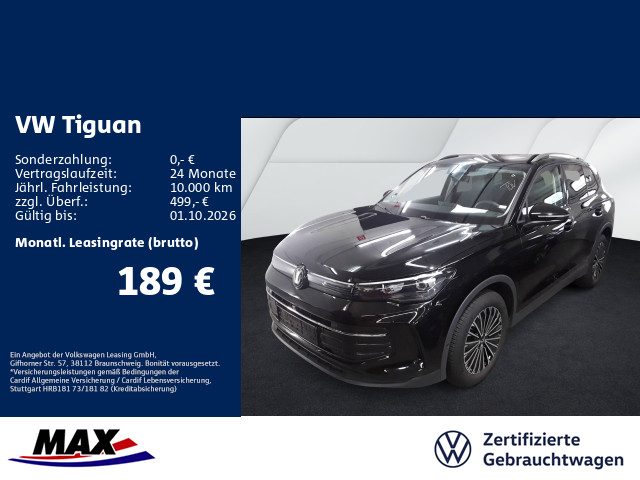 Tiguan 1.5 eTSI LIFE GOAL DSG LED+KAMERA+AHK+DCP+ACC