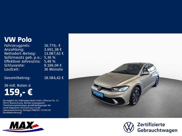 Polo 1.0 LIFE MOVE LED+KAMERA+DCP+PDC+