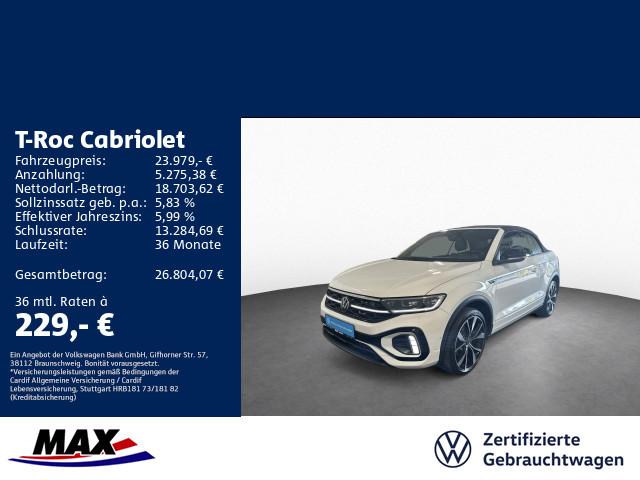 T-Roc Cabriolet 1.5 TSI DSG R LINE IQ.LIGHT+APP+