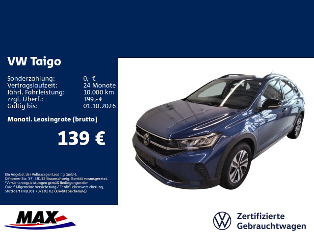 Taigo 1.0 TSI LIFE ENERGY LED+KAMERA+DCP+PDC+ACC+LANE ASSIST
