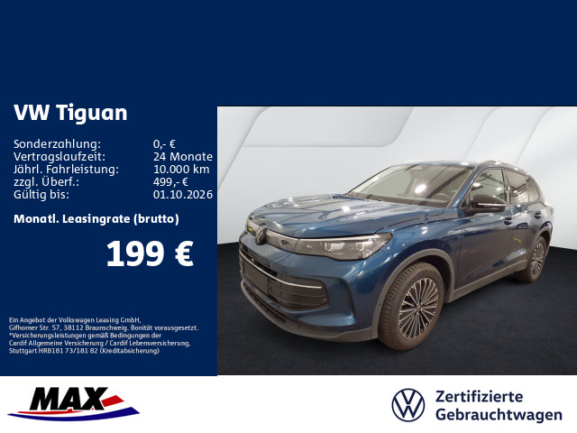 Tiguan 1.5 eTSI LIFE GOAL DSG LED+KAMERA+AHK+ACC+DCP+