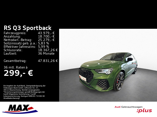 RS Q3 Sportback INDIVIDUAL MATRIX+KAMERA+LEDER+