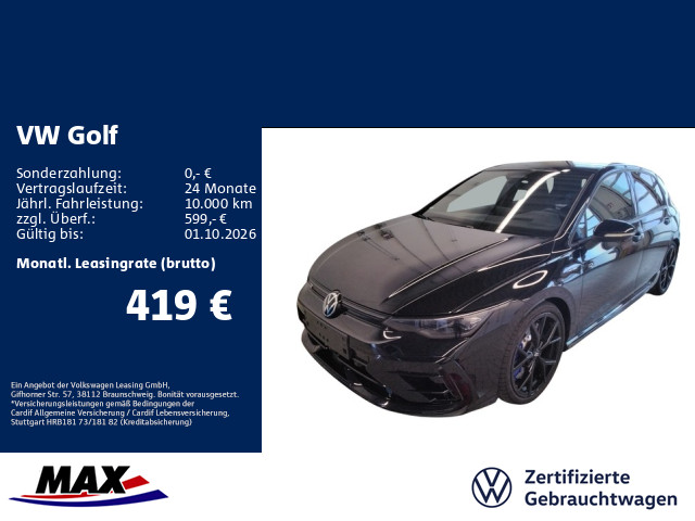 Golf R 2.0 TSI BLACK+AKRA+HUD+PANO+360°+H&K