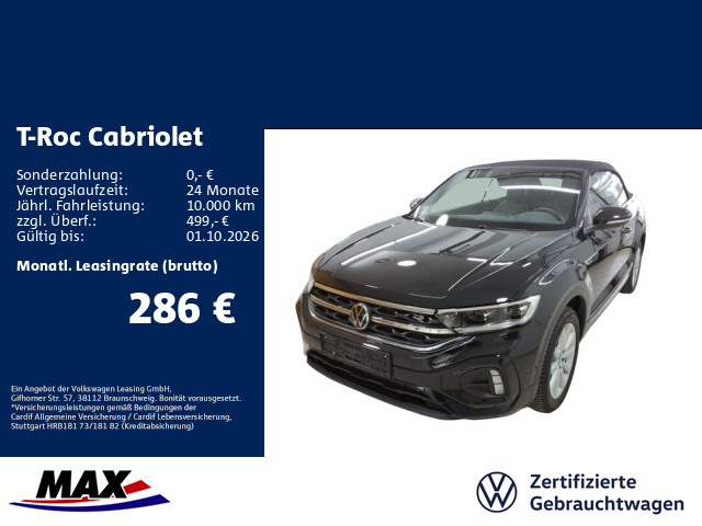 T-Roc Cabriolet 1.5 TSI DSG R LINE +LED+AHK+ACC+