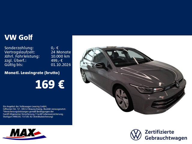 Golf VIII 1.5 eTSI DSG ENERGY LED+KAMERA+ACC+DCP