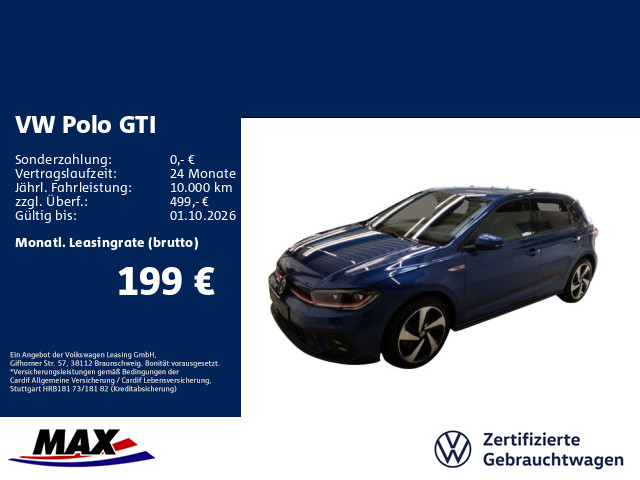 Polo GTI 2.0 TSI DSG IQ.LIGHT+KAMERA+APP+ACC+DCP