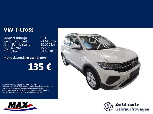 T-Cross 1.0 TSI LIFE LED+APP+KAMERA+ACC+DCP+ALU+