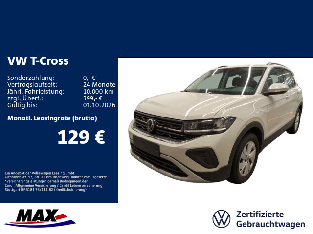 T-Cross 1.0 TSI LIFE LED+APP+DCP+ACC+KAMERA+ALU+