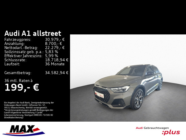 A1 allstreet 35 TFSI S LINE LED+OPTIK+SONOS+VCP+