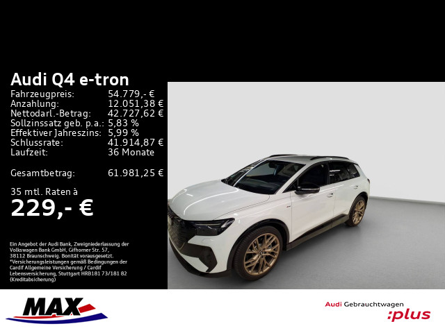 Q4 e-tron 55 QUATT S LINE MATRIX+AHK+AR HUD+VCP+