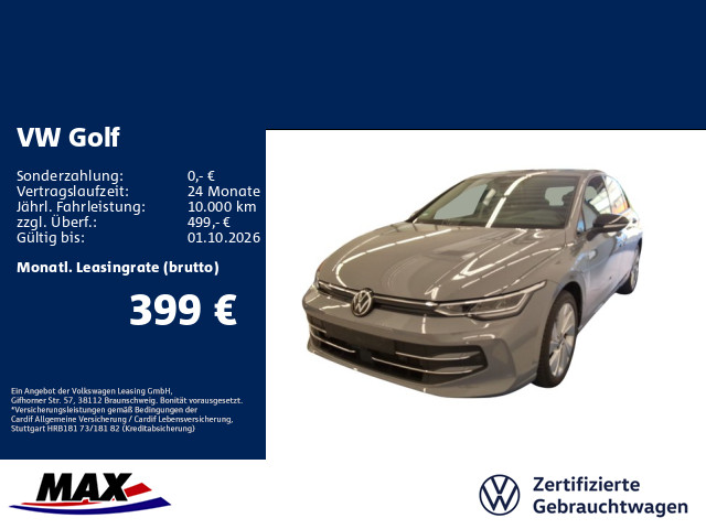 Golf VIII 1.5 eHybrid DSG ENERGY LED+AHK+HUD+DCP