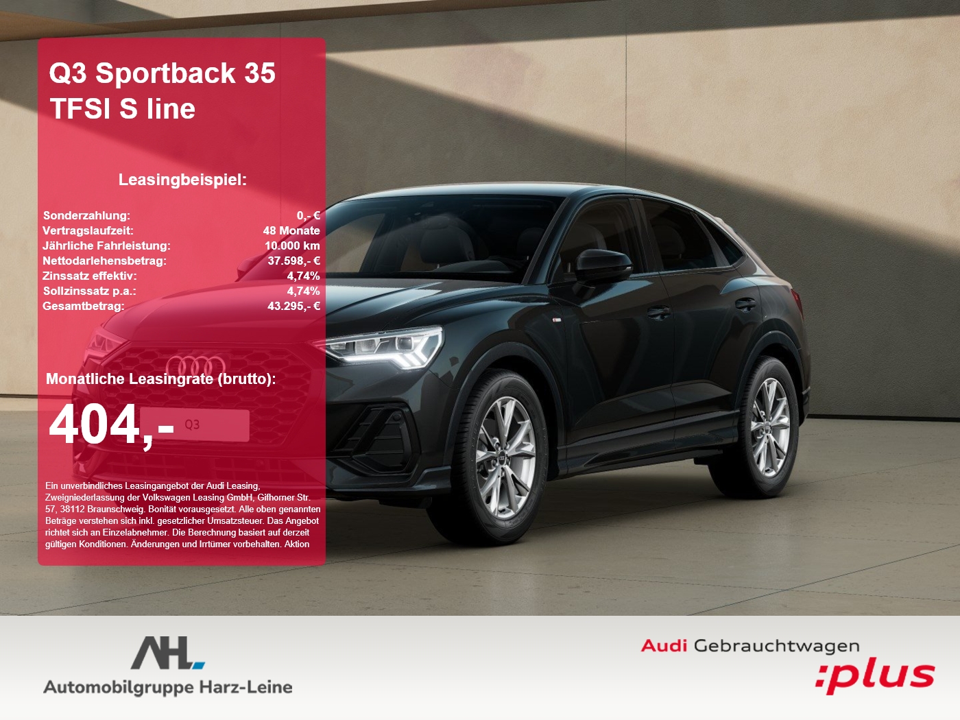 Q3 Sportback 35 TFSI S line 2xKlima ACC AHK AUT