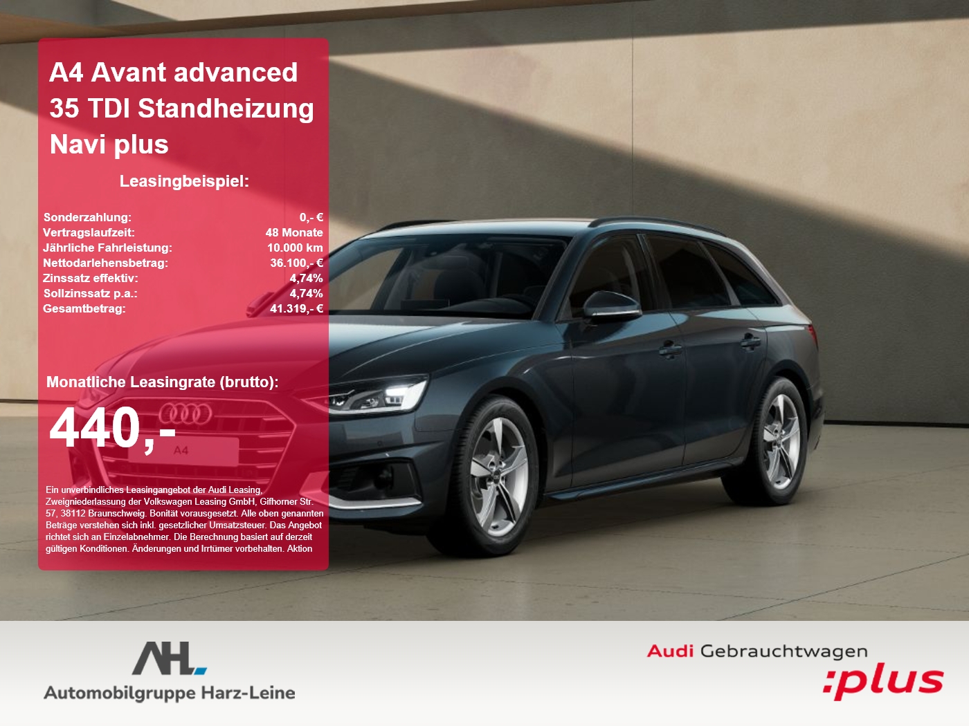 A4 Avant advanced 35 TDI Standheizung Navi plus