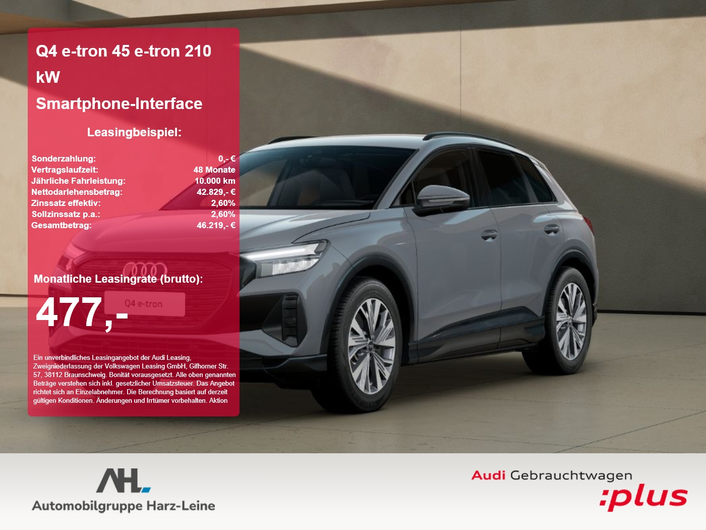 Q4 e-tron 45 e-tron 210 kW Smartphone-Interface Sportsi...