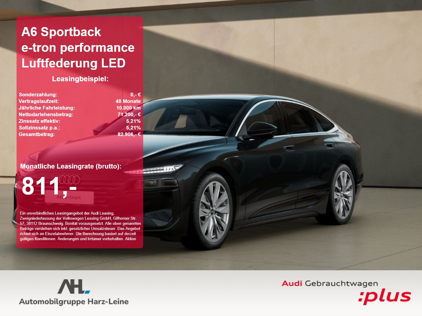A6 Sportback e-tron performance Luftfederung LED