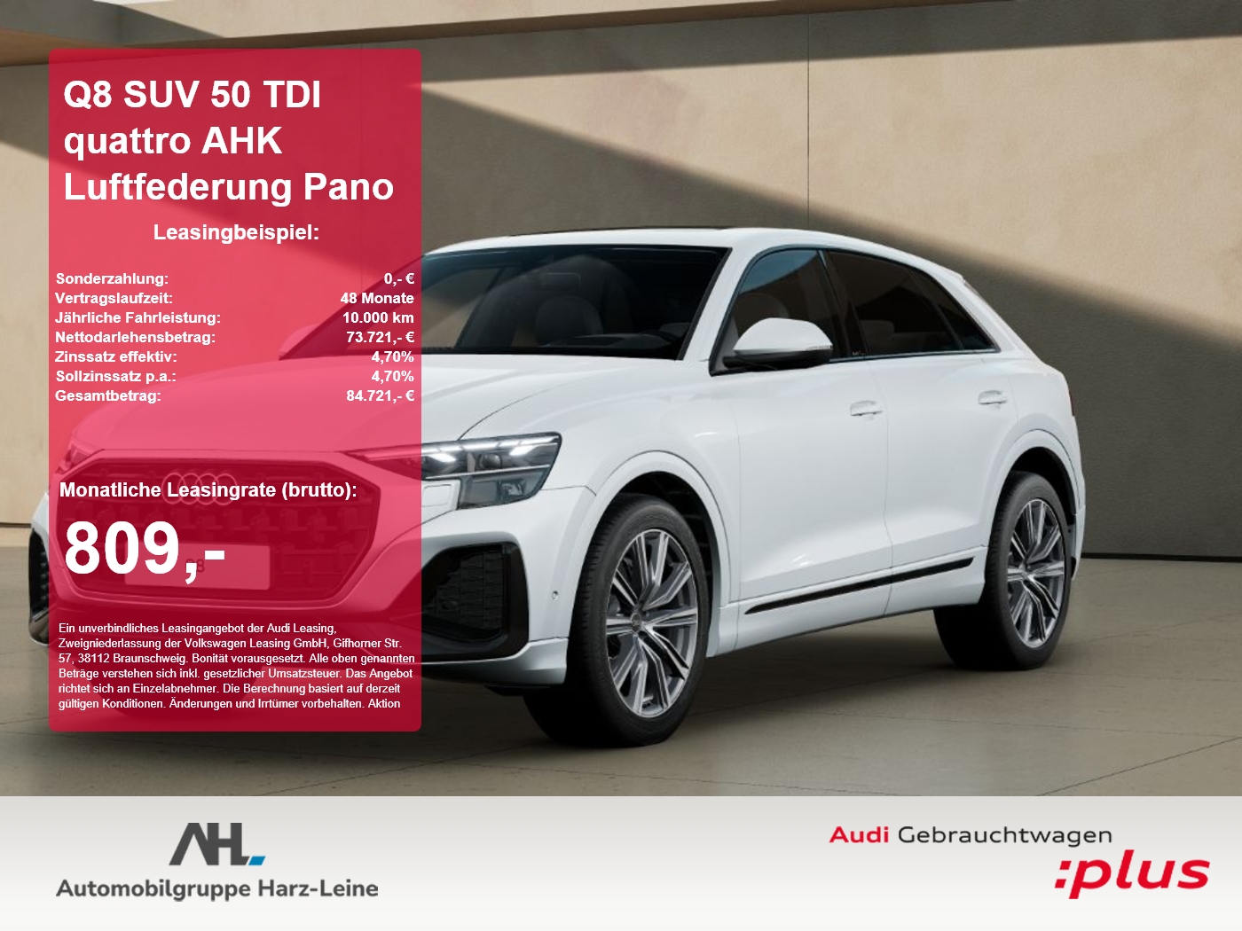 Q8 SUV 50 TDI quattro AHK Luftfederung Pano 360