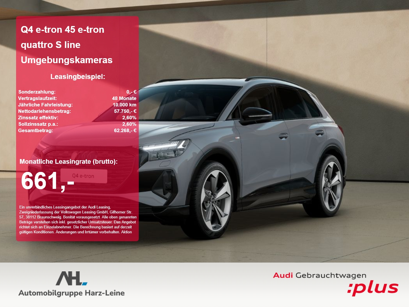 Q4 e-tron 45 e-tron quattro S line Umgebungskameras AHK