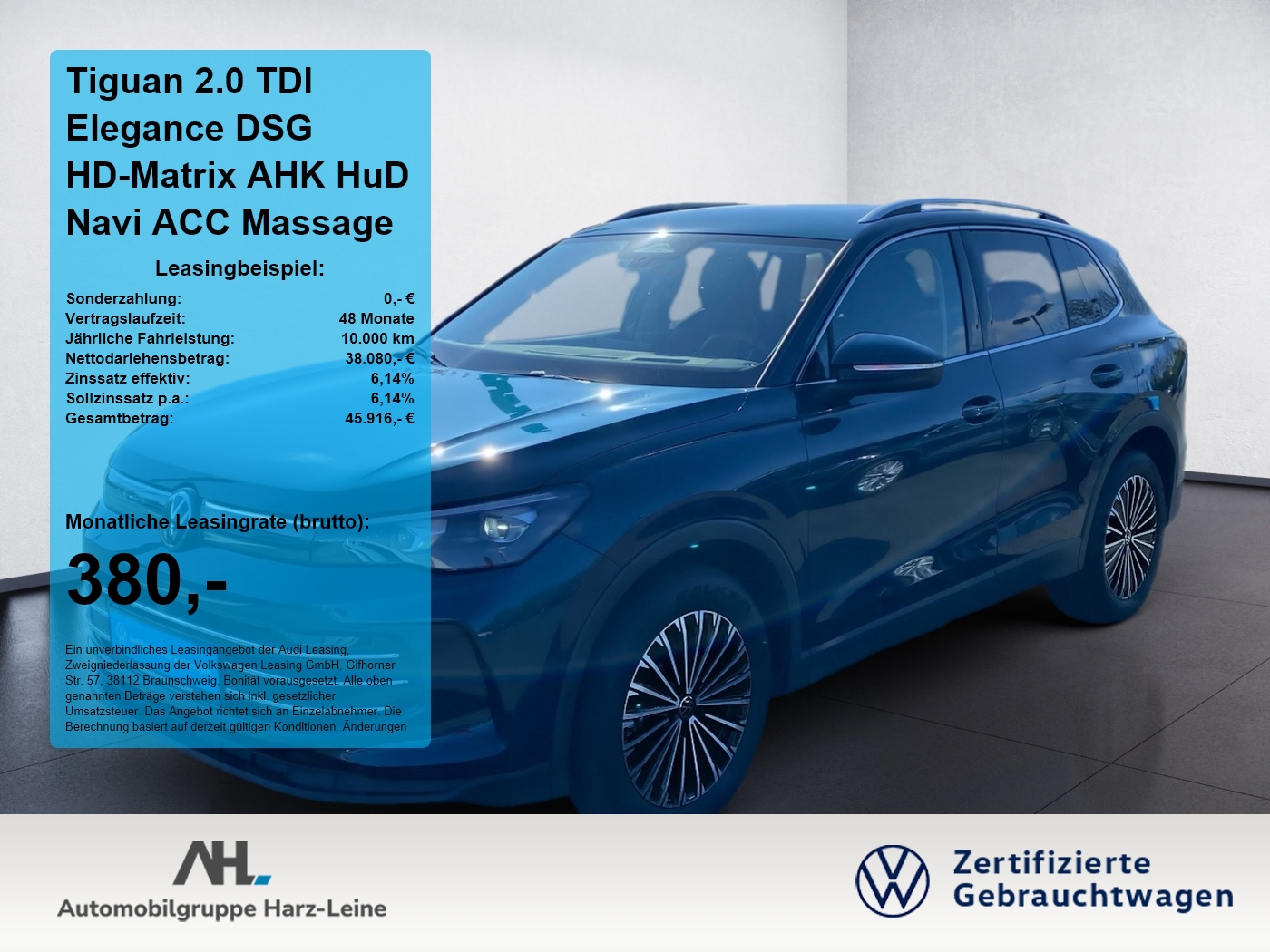 Tiguan 2.0 TDI Elegance DSG HD-Matrix AHK HuD Navi ACC ...