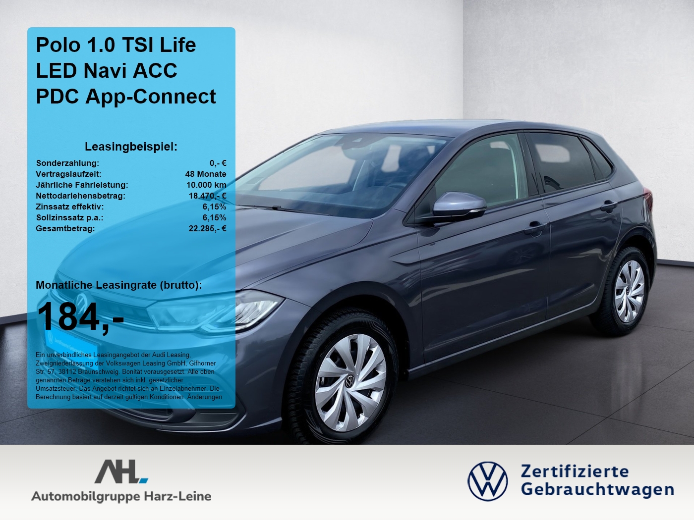 Polo 1.0 TSI Life LED Navi ACC PDC App-Connect