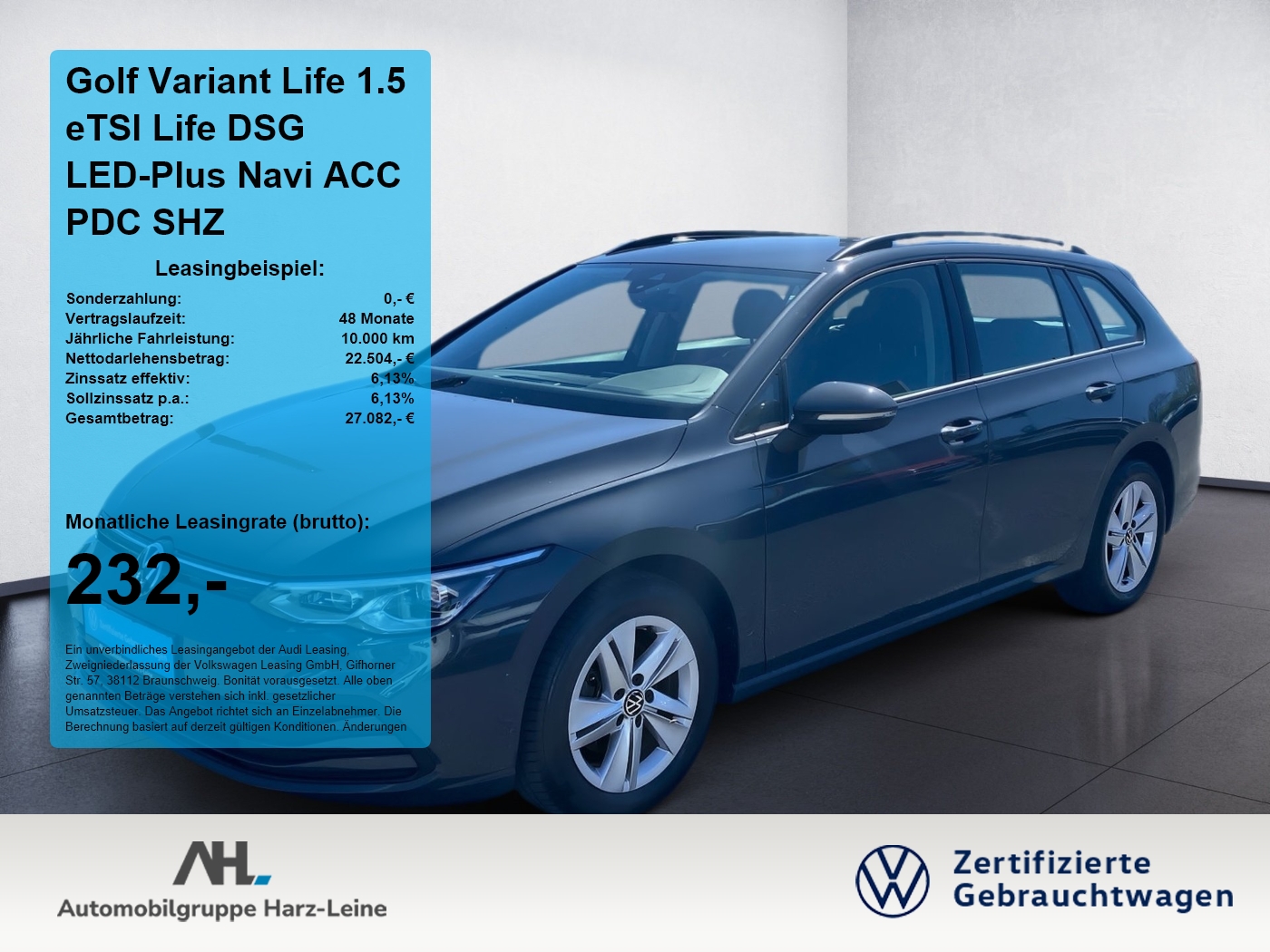 Golf Variant Life 1.5 eTSI Life DSG LED-Plus Navi ACC P...
