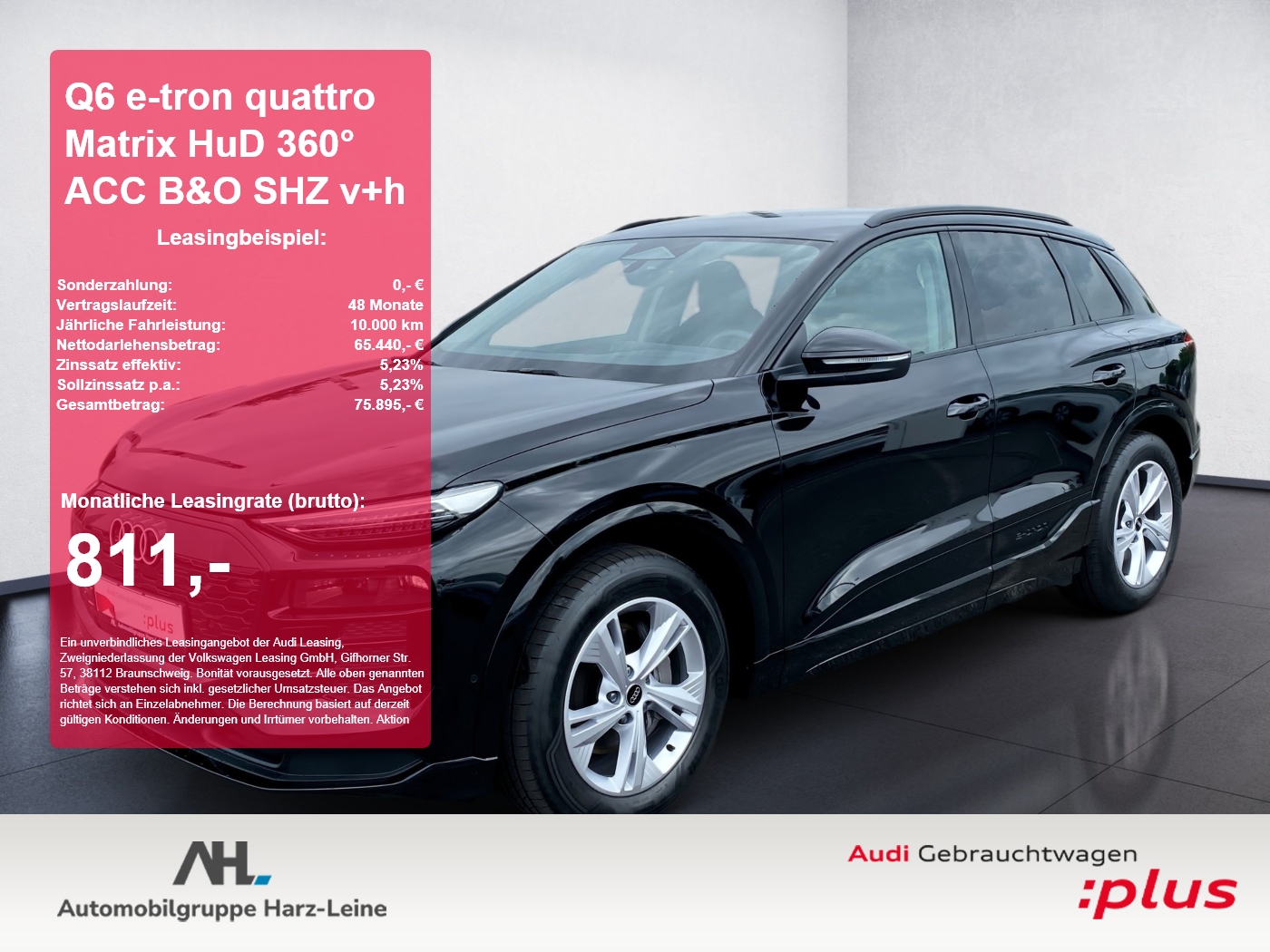 Q6 e-tron quattro Matrix HuD 360° ACC B&O SHZ v+h