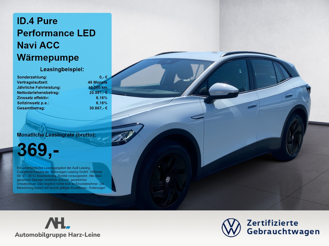 ID.4 Pure Performance LED Navi ACC W&auml;rmepumpe
