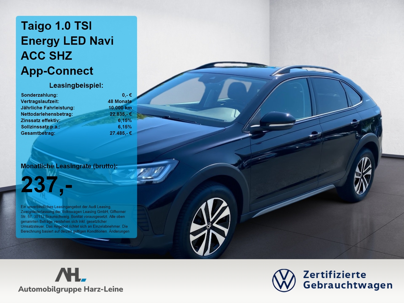 Taigo 1.0 TSI Energy LED Navi ACC SHZ App-Connect