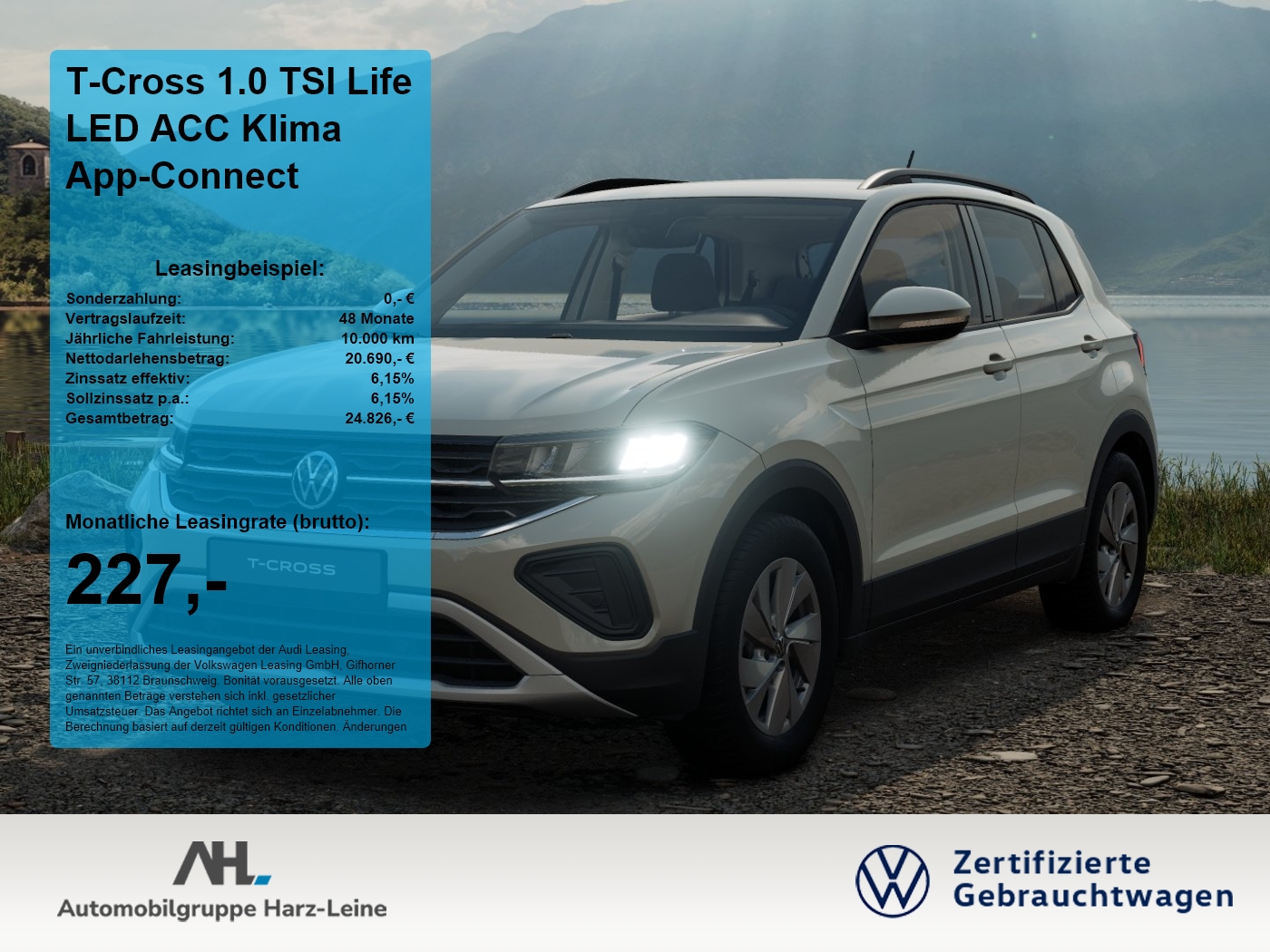 T-Cross 1.0 TSI Life LED ACC Klima App-Connect
