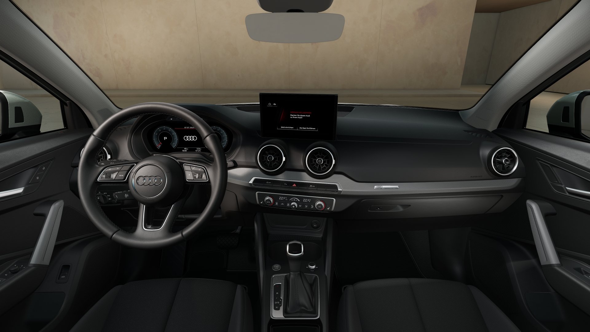 Q2 35 TFSI advanced S-tronic Matrix AHK GRA Optik schwarz