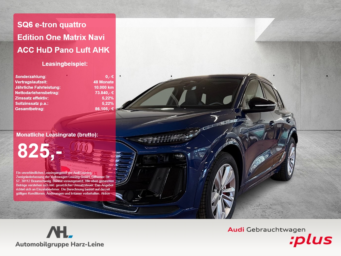 SQ6 e-tron quattro Edition One Matrix Navi ACC HuD Pano...