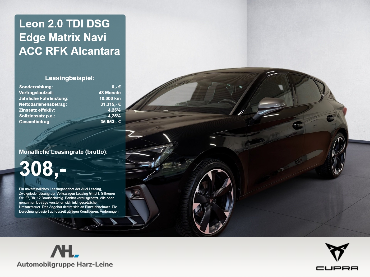 Leon 2.0 TDI DSG Edge Matrix Navi ACC RFK Alcantara