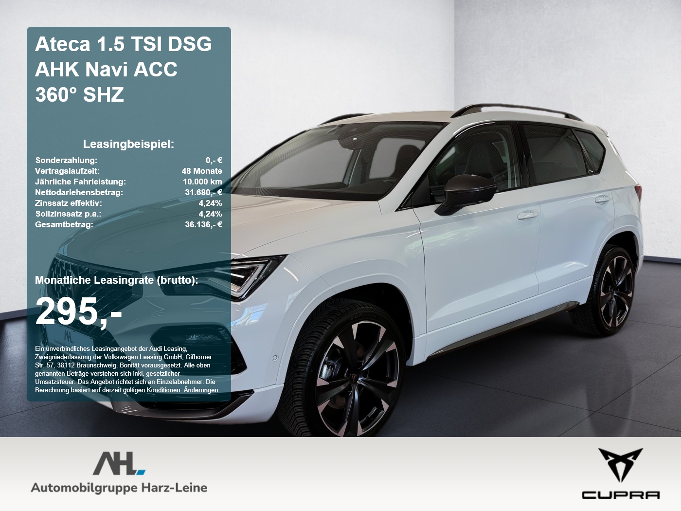 Ateca 1.5 TSI DSG AHK Navi ACC 360° SHZ 360 ACC