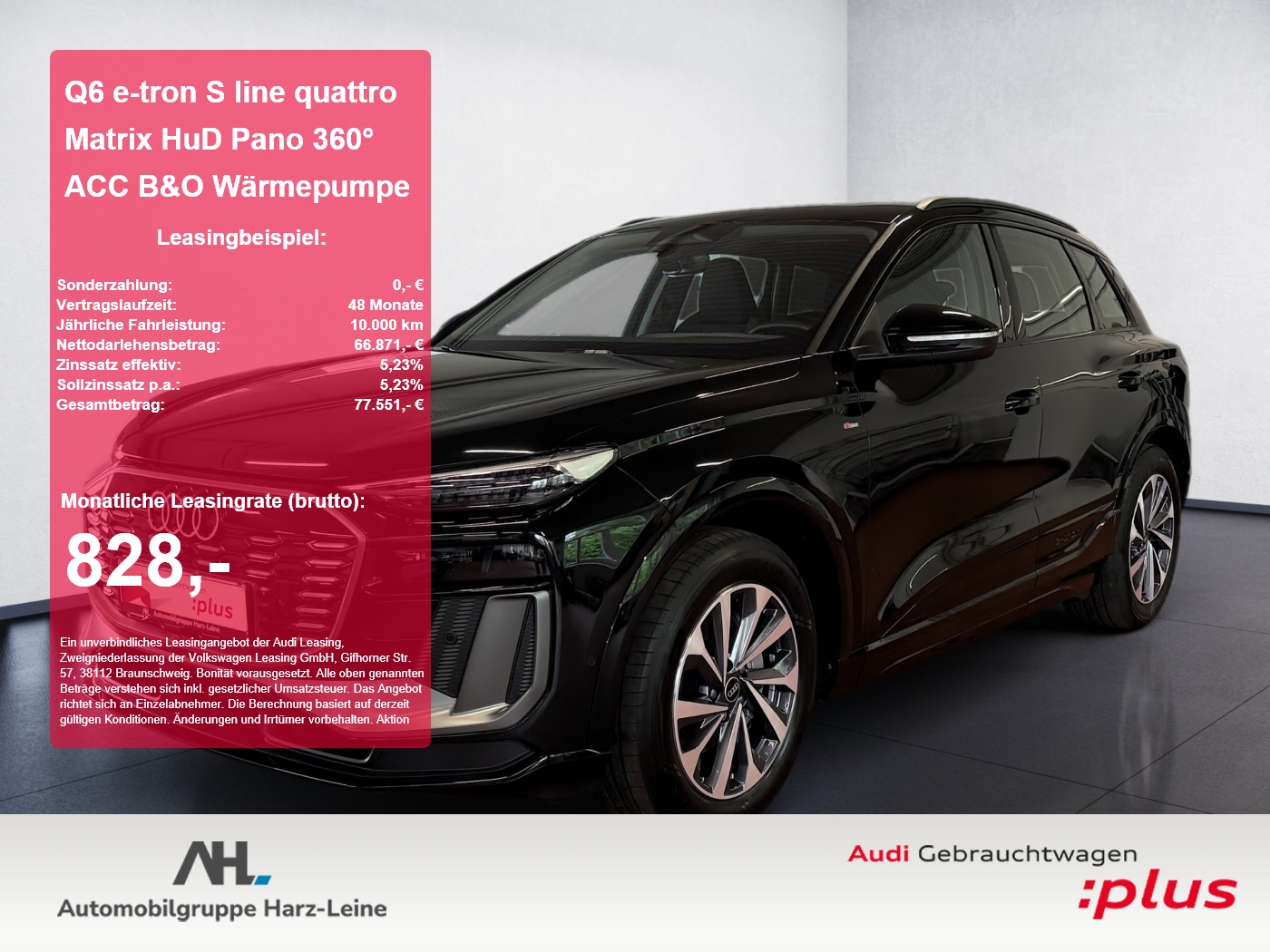 Q6 e-tron S line quattro Matrix HuD Pano 360° ACC B&O ...