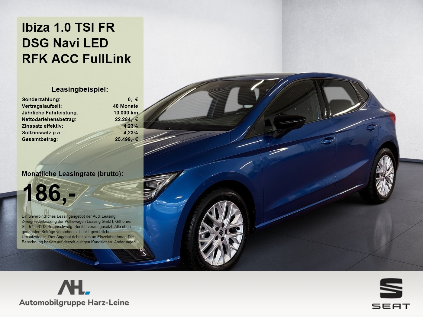 Ibiza 1.0 TSI FR DSG Navi LED RFK ACC FullLink